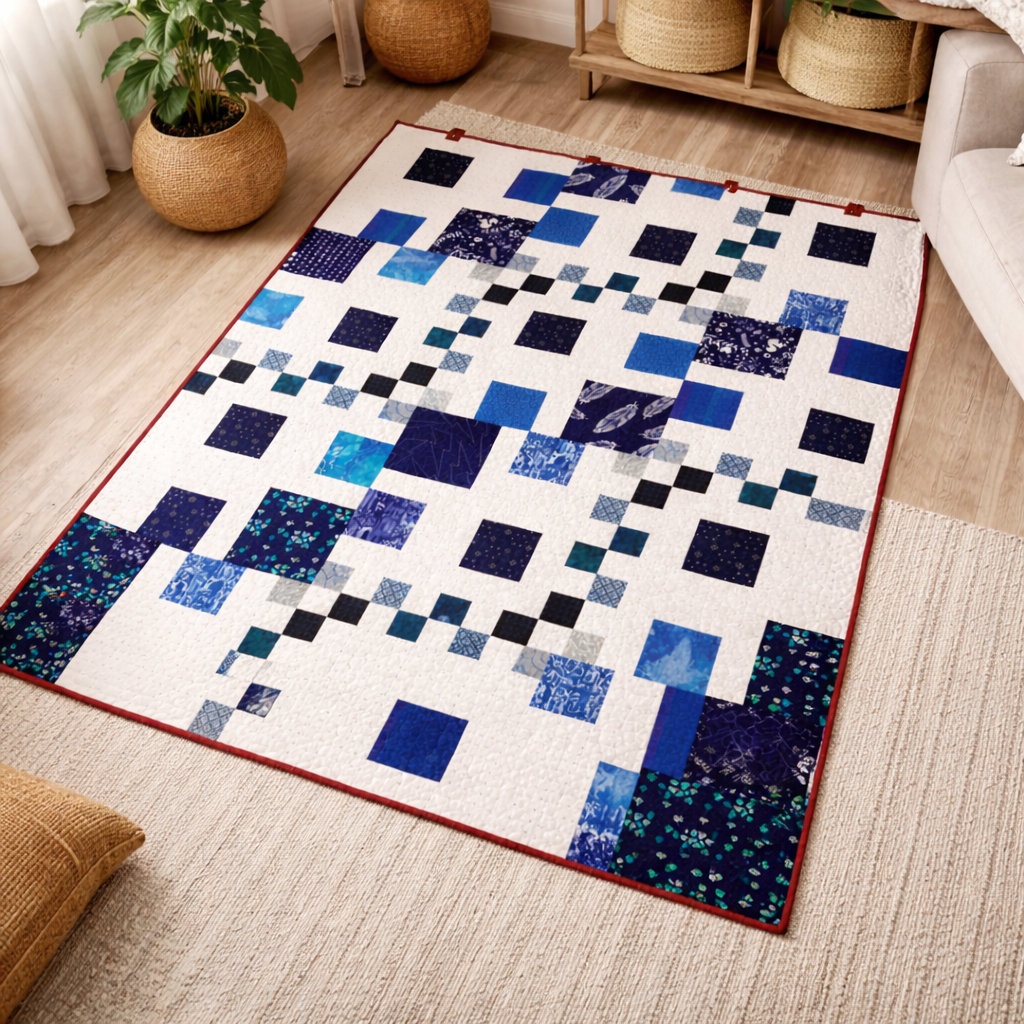 Squares in Bloom Quilt Pattern