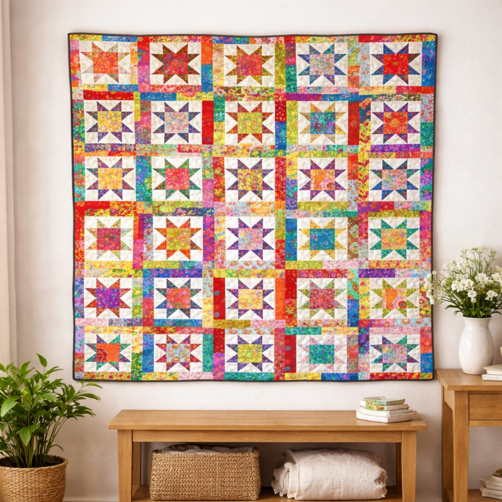 Stellar Kaleidoscope Quilt Pattern