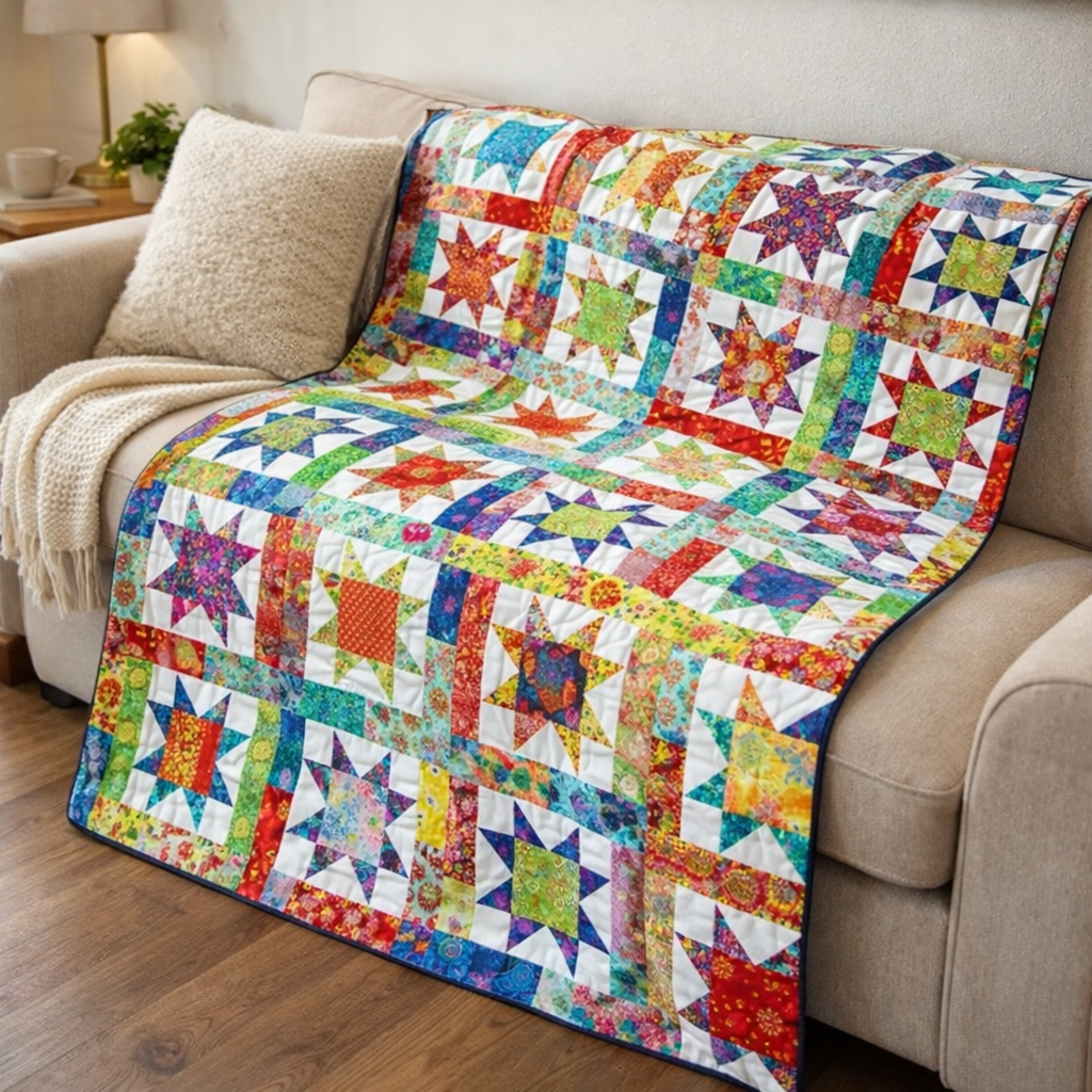 Stellar Kaleidoscope Quilt Pattern