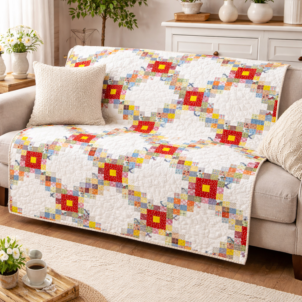 Sunburst Chains Quilt Pattern