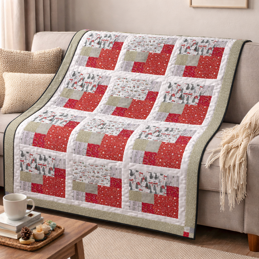 Winter Cabin Quilt Pattern