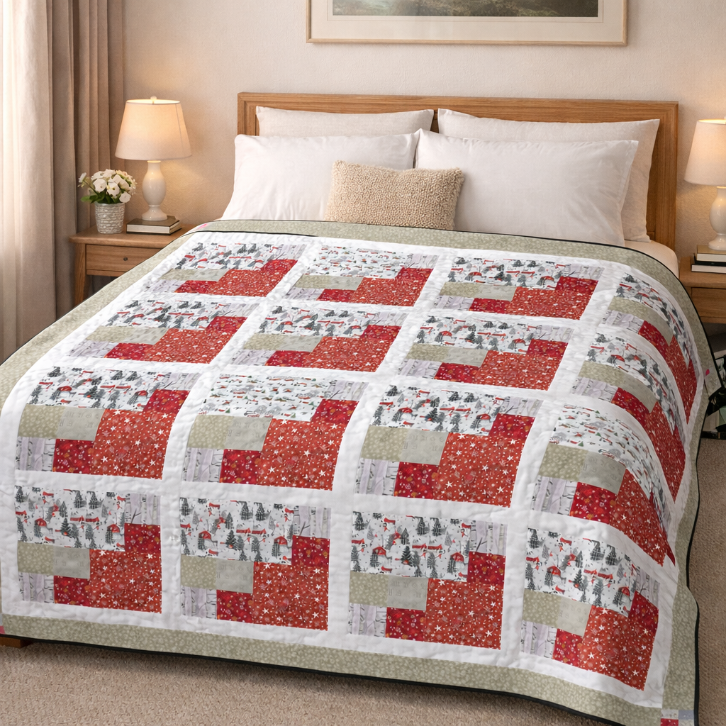 Winter Cabin Quilt Pattern