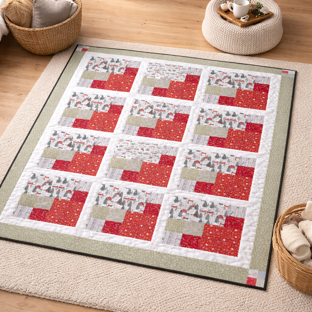 Winter Cabin Quilt Pattern