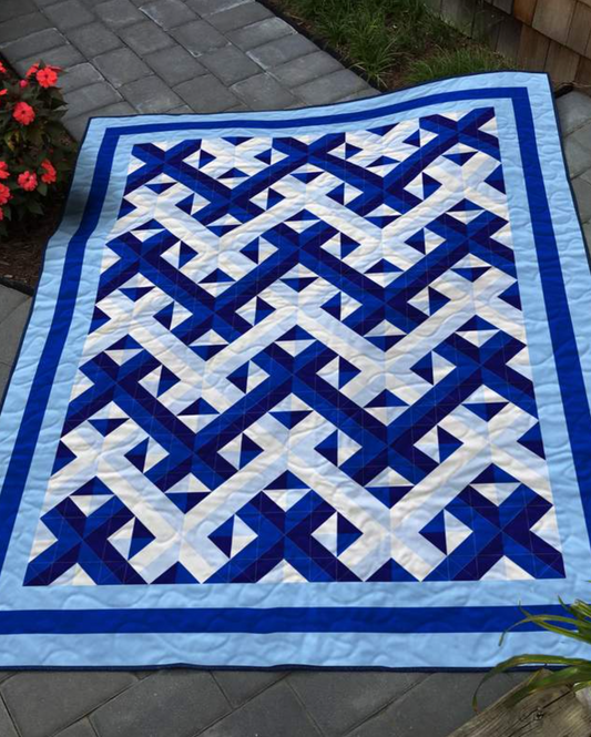 Azure Symphony Quilt Pattern