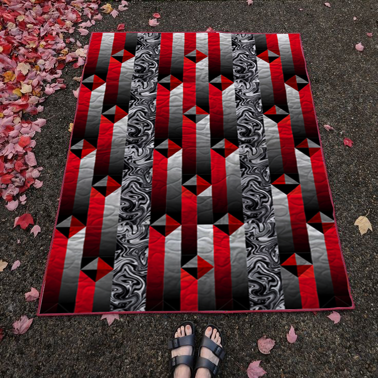 Crimson Shadows Quilt Pattern