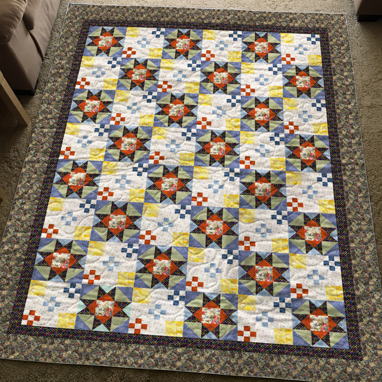 Golden Harvest Sky Quilt Pattern