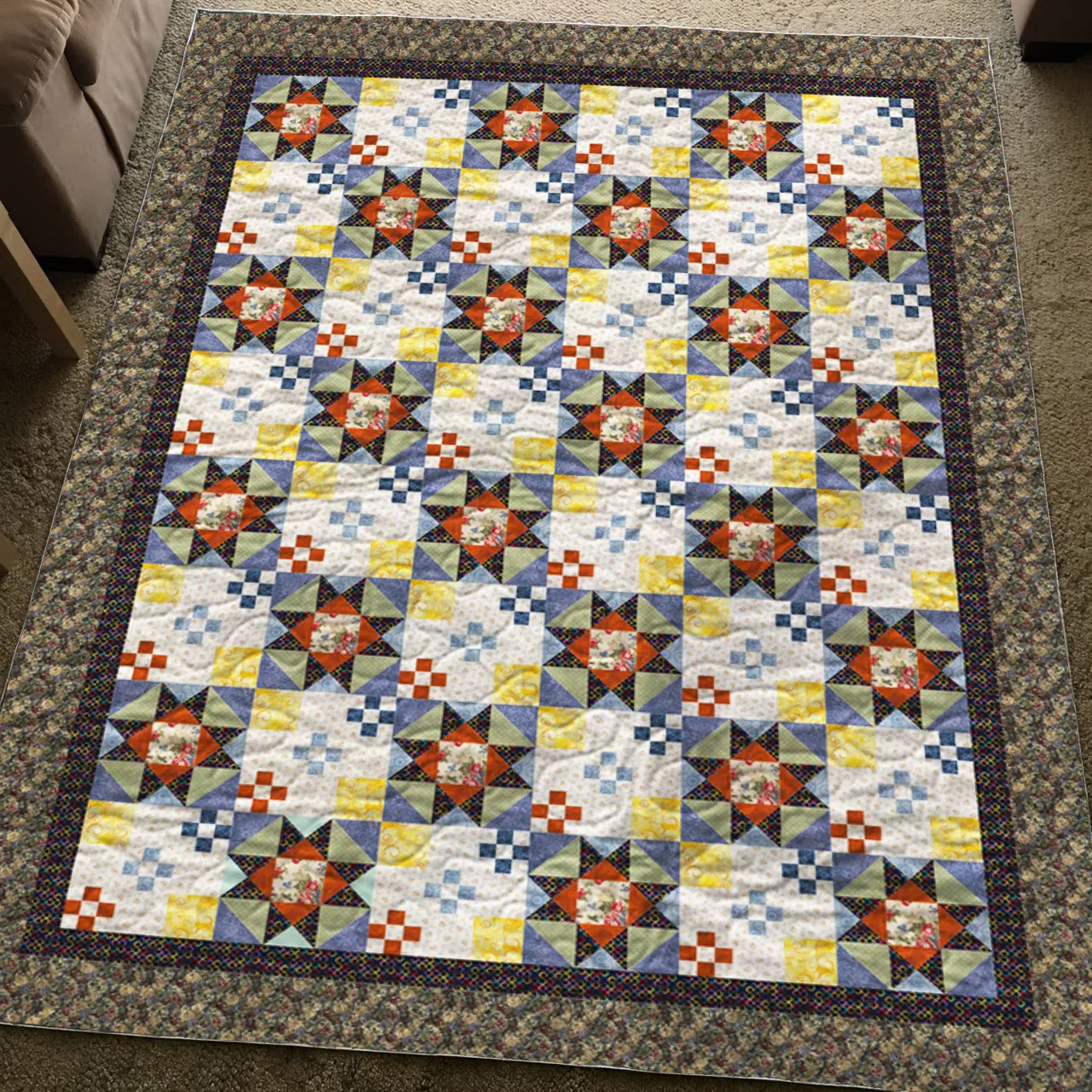 Golden Harvest Sky Quilt Pattern