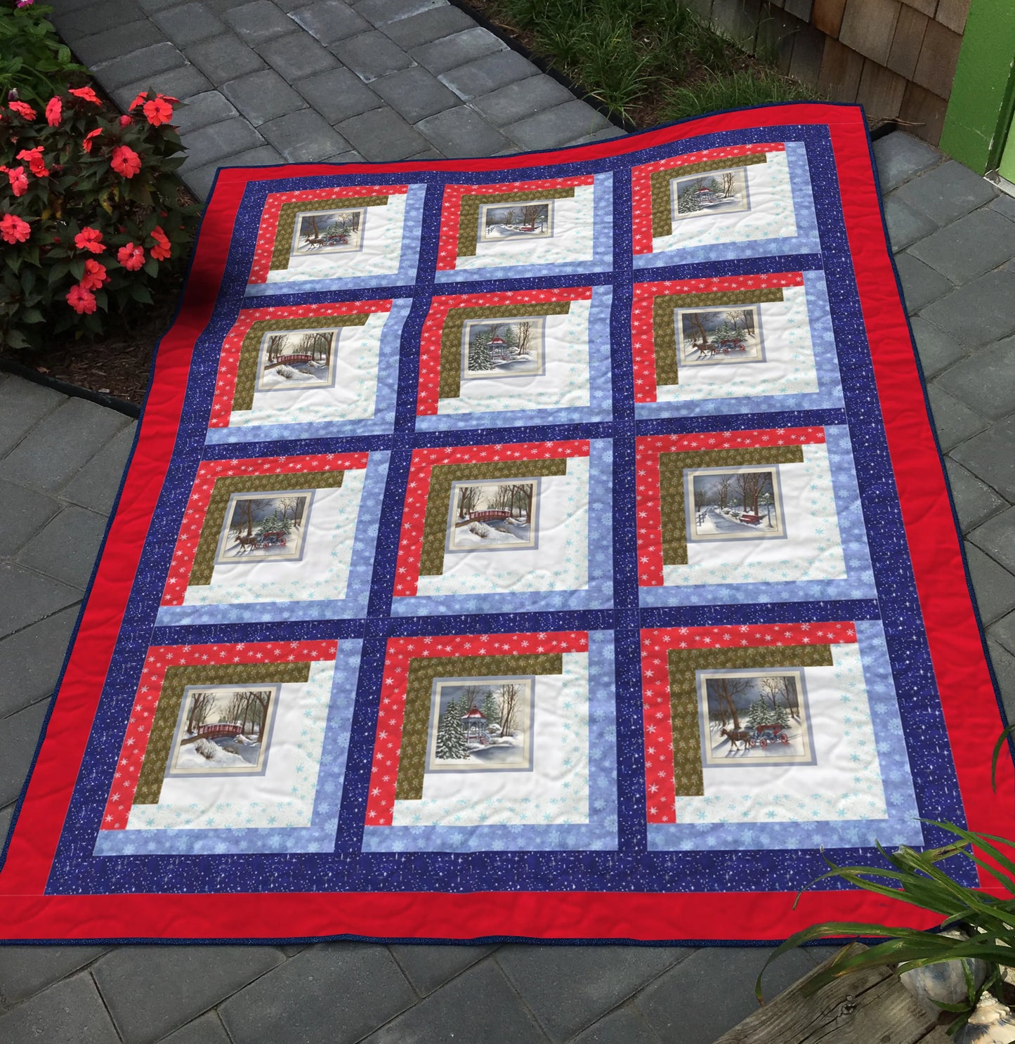 Winter Cabin Quilt Pattern